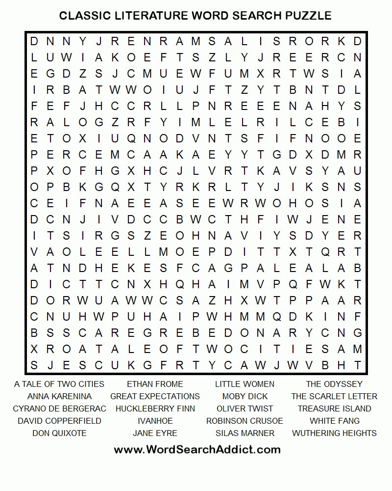 Hard Printable Word Searches For Adults Word Search Printable Word 