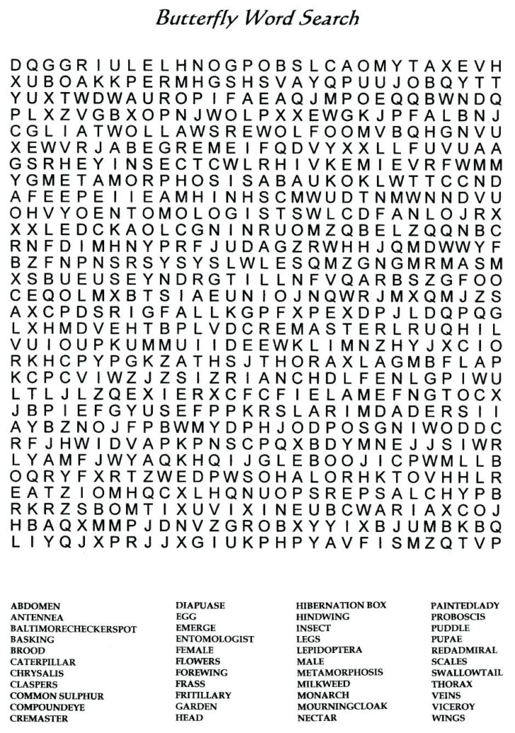 Free Printable Word Search Puzzles Hard