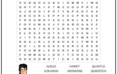 Harry Potter Word Search Puzzle Print It Free