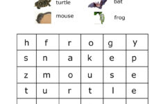 Hibernating Word Search Suitable For PreK Kindergarten Worksheets