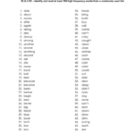 High Frequency Word List Second Grade 2016 2015