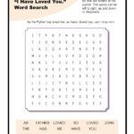 I Have Loved You Word Search Sunday School Activities For Kids