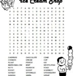 Ice Cream Word Search Free Word Search Puzzles Free Word Search