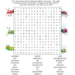 Insect Word Search Puzzle Word Puzzles For Kids School Age