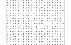 Jumbo Word Search Printable 101 Activity