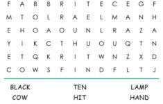 Kindergarten Word Search Cool2bKids