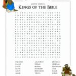 Kings Of The Bible Bible Word Searches Bible Words Bible Study For Kids