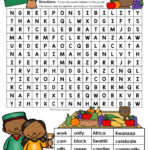 Kwanzaa Word Search EASY Puzzle Ready To Go Made By Teachers