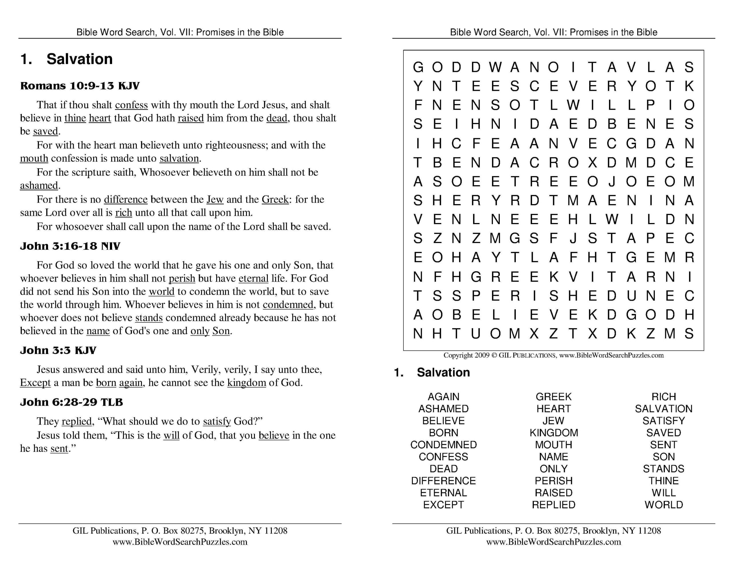 Large Print Printable Bible Word Search Puzzles Word Search Printable