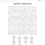 Large Print Spanish Word Search Printable Word Search Printable