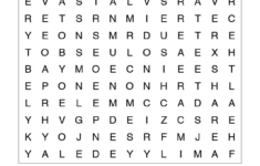 Large Print Word Search Puzzles For Seniors Printable FreePrintableTM