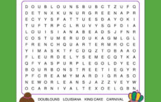 Mardi Gras Word Search Free Printable Activity For Mardi Gras