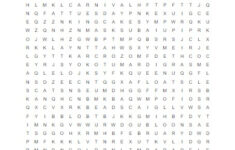 Mardi Gras Word Search Free Printable AllFreePrintable