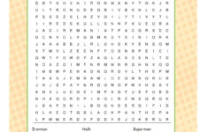 Marvel And Dc Characters Word Search Wordmint Word Search Printable