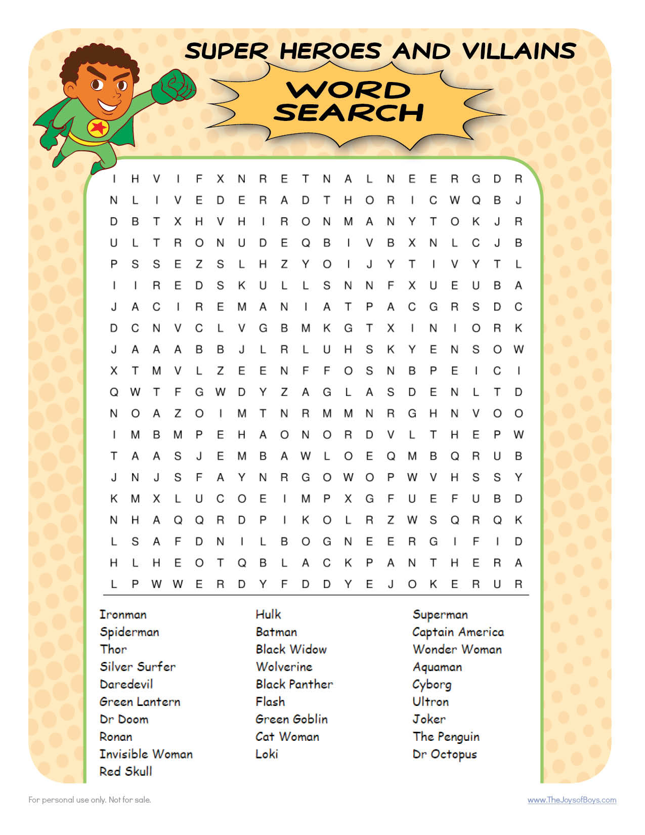 Marvel And Dc Characters Word Search Wordmint Word Search Printable