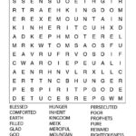 Matthew 5 1 12 Word Search Puzzle In 2020 Bible Word Searches