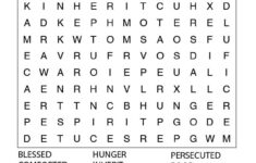 Matthew 5 1 12 Word Search Puzzle In 2020 Bible Word Searches