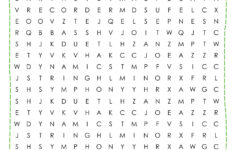 Music Word Search Cool2bKids