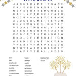 New Year S Word Search Free Printable