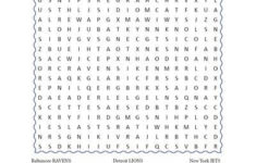 NFL Word Search Activity Shelter