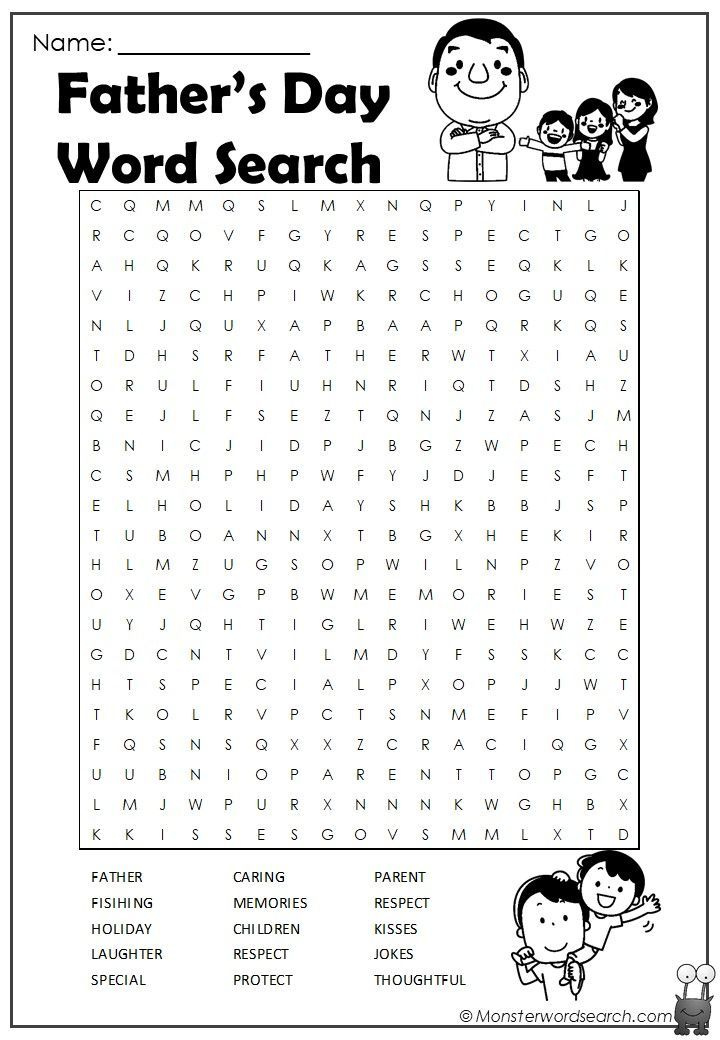 Nice Father s Day Word Search Father s Day Words Father s Day 