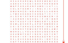 ONE LOVELY DAY Free Christmas Word Search