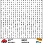 Pokemon Free Printable Word Search In 2020 Pokemon Word Search Free