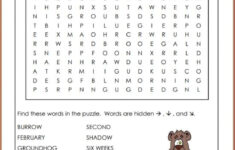 Print Out This Clever Groundhog Day Word Search Puzzle For Your
