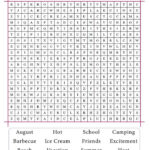 Printable August Word Search Cool2bKids
