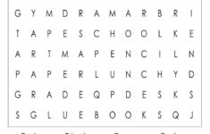 Printable Back To School Word Search Cool2bKids