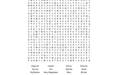 Printable Bible Word Search For Adults Word Search Printable