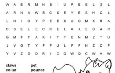Printable Cat Word Searches