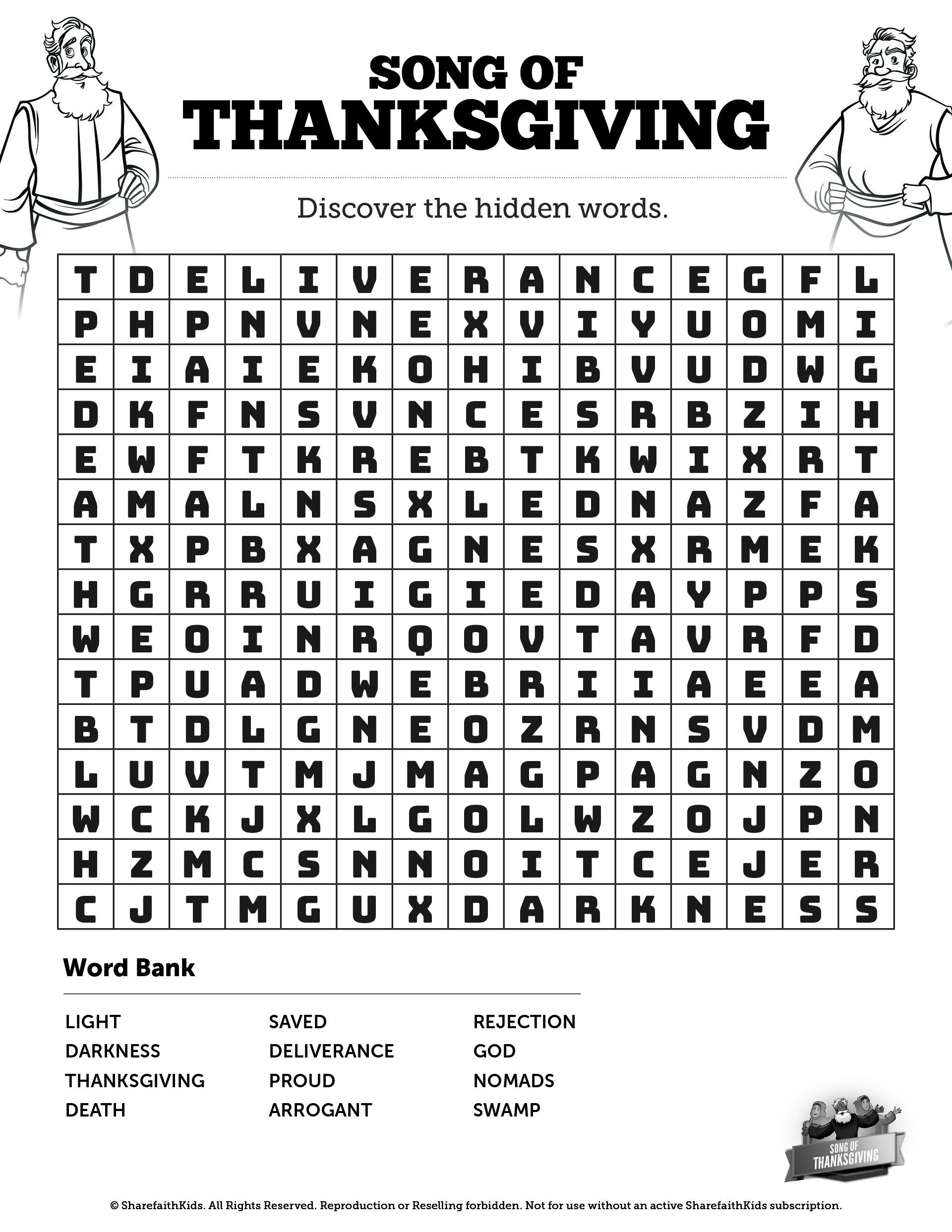 Printable Children s Bible Word Search Puzzles Word Search Printable
