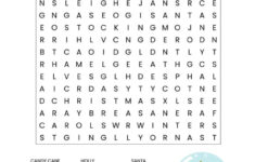 Printable Christmas Word Searches For Adults Word Search Printable