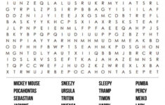 Printable Disney Word Search Cool2bKids