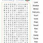 Printable February Word Search Cool2bKids