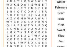 Printable February Word Search Cool2bKids