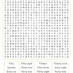 Printable Number Word Search Cool2bKids