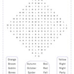 Printable October Word Search Cool2bKids