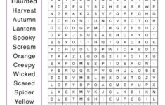 Printable October Word Search Cool2bKids