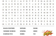 Printable Superhero Word Search Cool2bKids