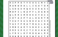 Printable Word Search Animals