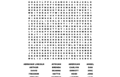Printable Word Search Black History Month Word Search Printable