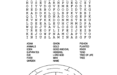 Printable Word Search Church Worksheet