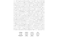 Printable Word Search Grade 5 FreePrintableTM