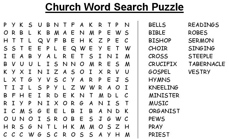 Puzzles Church 4 Children