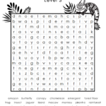 Rainforest Themed Free Printable Word Search Precision Printables