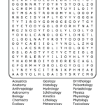 Science Disciplines Word Search