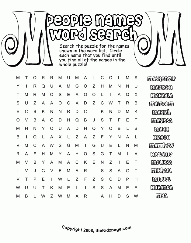 Search Results For Large Print Word Search Puzzles For Seniors 