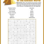 Seven Wonders Of The Ancient World Word Search Puzzle